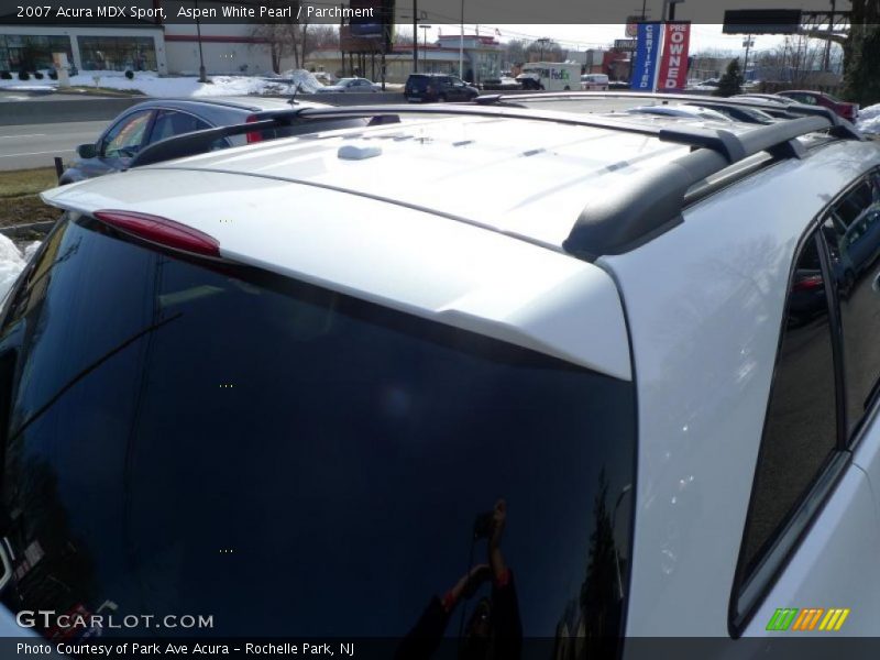 Aspen White Pearl / Parchment 2007 Acura MDX Sport