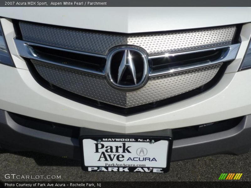 Aspen White Pearl / Parchment 2007 Acura MDX Sport