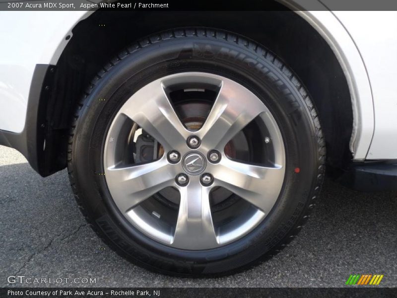 Aspen White Pearl / Parchment 2007 Acura MDX Sport