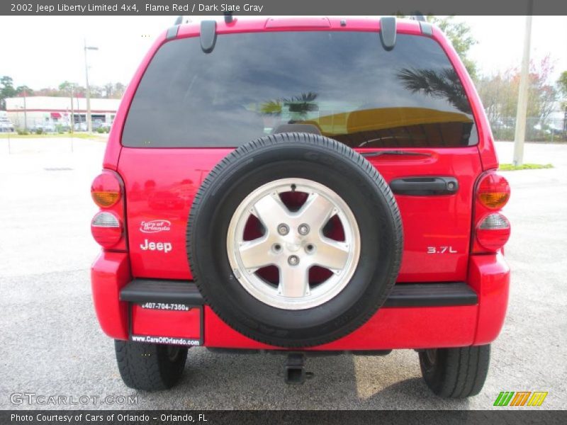 Flame Red / Dark Slate Gray 2002 Jeep Liberty Limited 4x4