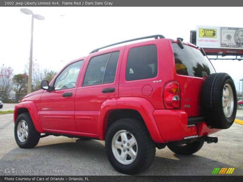 Flame Red / Dark Slate Gray 2002 Jeep Liberty Limited 4x4