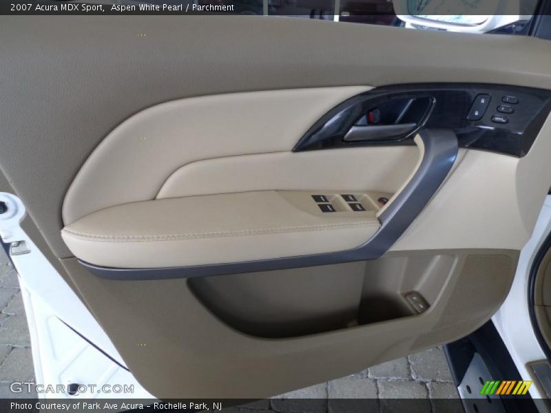 Aspen White Pearl / Parchment 2007 Acura MDX Sport