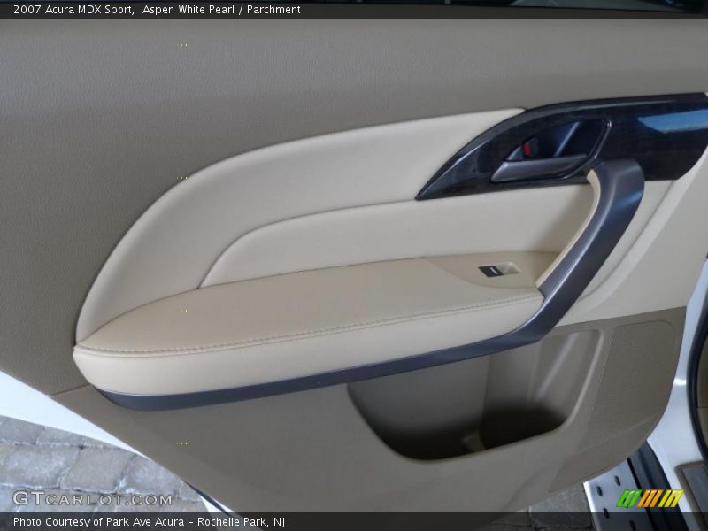 Aspen White Pearl / Parchment 2007 Acura MDX Sport