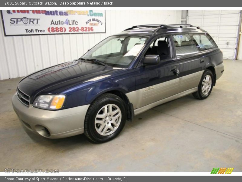 Deep Sapphire Metallic / Black 2001 Subaru Outback Wagon