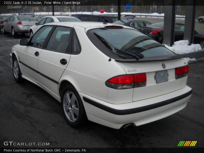Polar White / Sand Beige 2002 Saab 9-3 SE Sedan