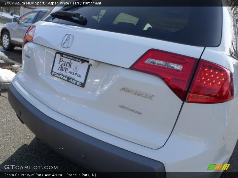 Aspen White Pearl / Parchment 2007 Acura MDX Sport