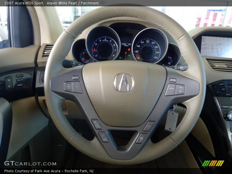 Aspen White Pearl / Parchment 2007 Acura MDX Sport