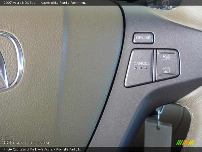 Aspen White Pearl / Parchment 2007 Acura MDX Sport