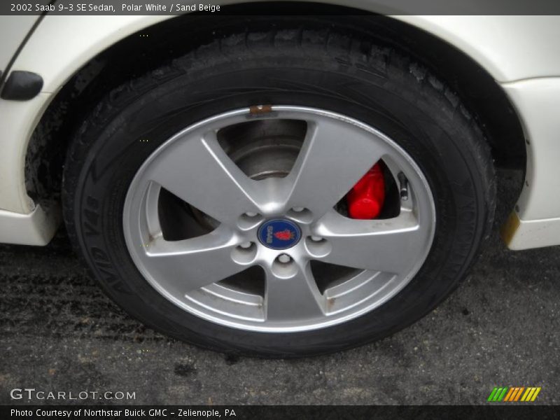 Polar White / Sand Beige 2002 Saab 9-3 SE Sedan