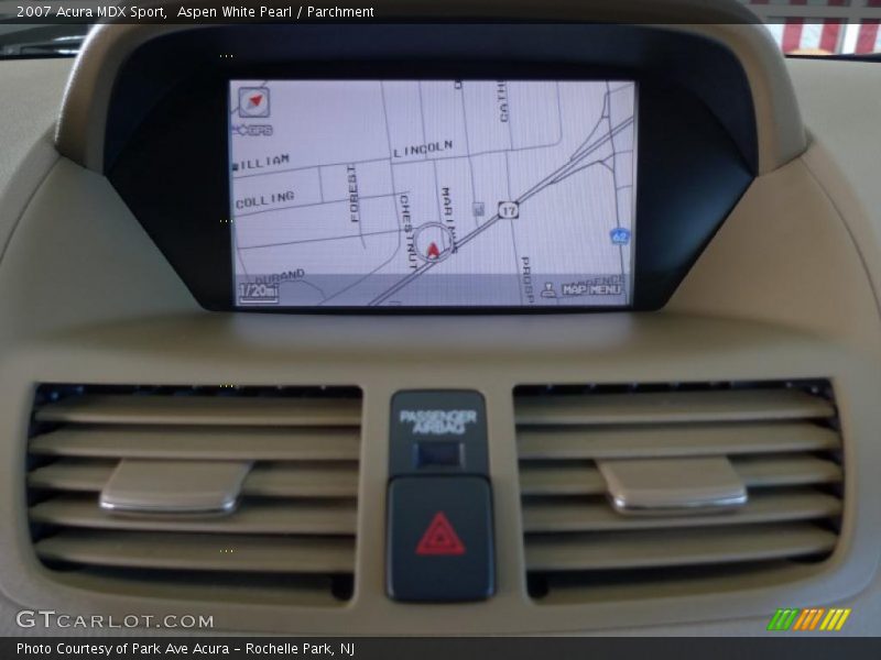 Aspen White Pearl / Parchment 2007 Acura MDX Sport