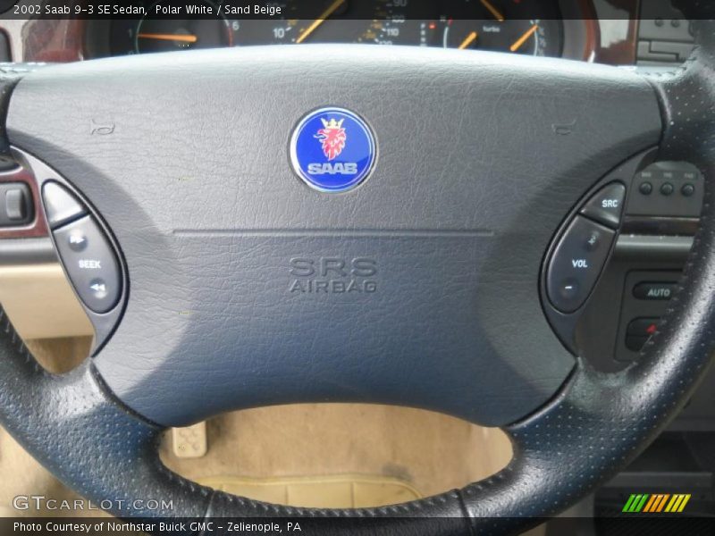 Polar White / Sand Beige 2002 Saab 9-3 SE Sedan