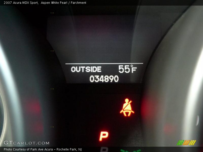 Aspen White Pearl / Parchment 2007 Acura MDX Sport