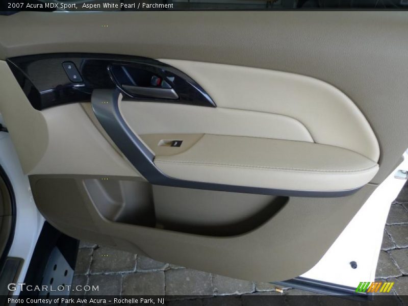Aspen White Pearl / Parchment 2007 Acura MDX Sport