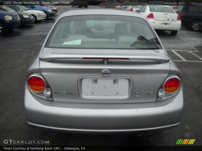 Sheer Silver / Frost 2003 Nissan Maxima SE