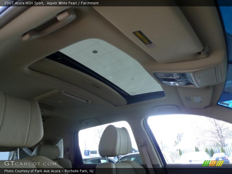 Aspen White Pearl / Parchment 2007 Acura MDX Sport