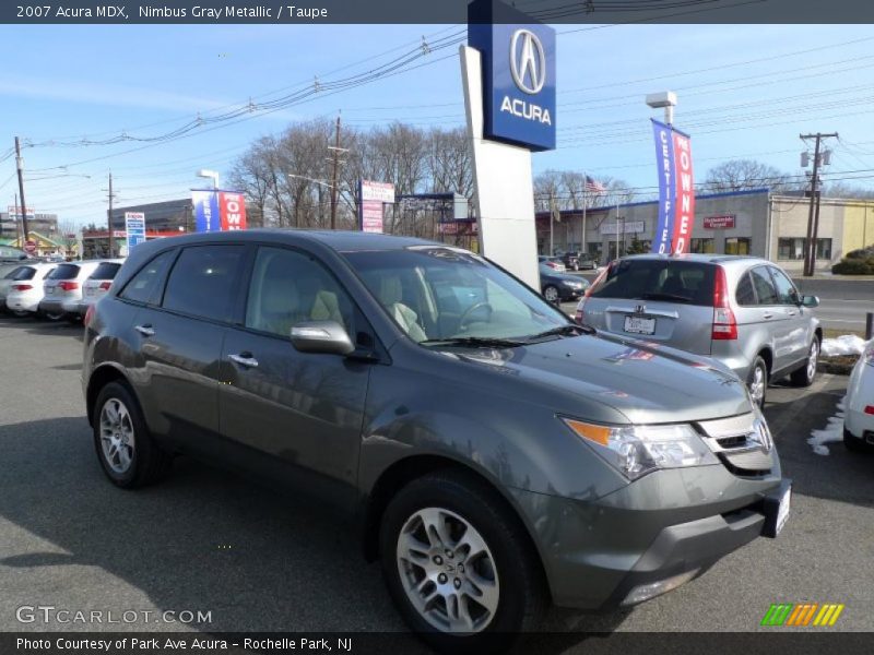 Nimbus Gray Metallic / Taupe 2007 Acura MDX