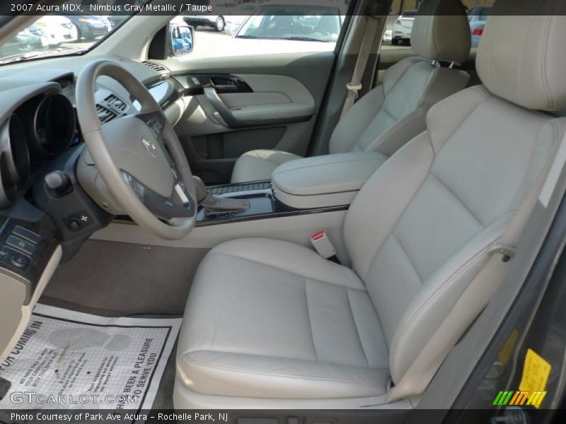 Nimbus Gray Metallic / Taupe 2007 Acura MDX