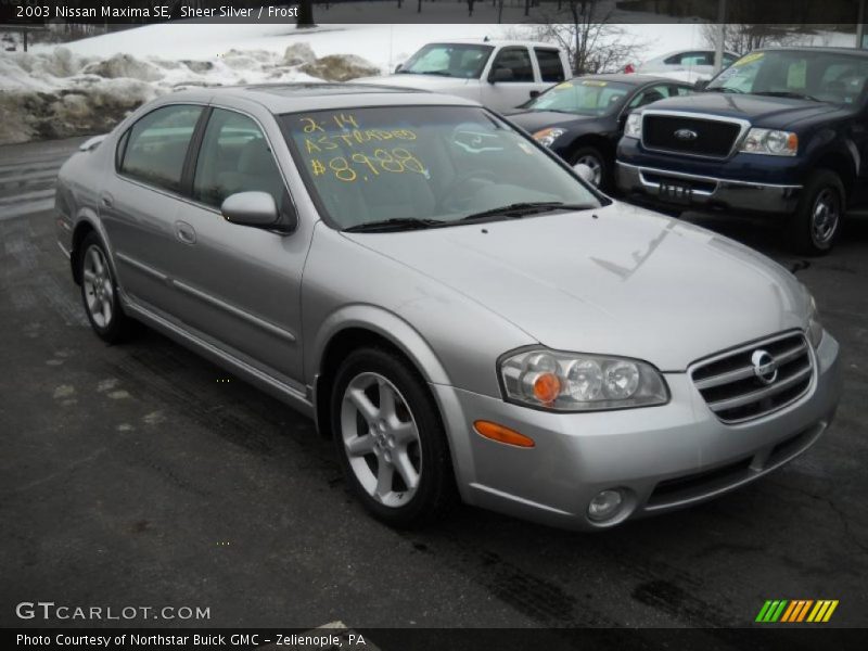 Sheer Silver / Frost 2003 Nissan Maxima SE