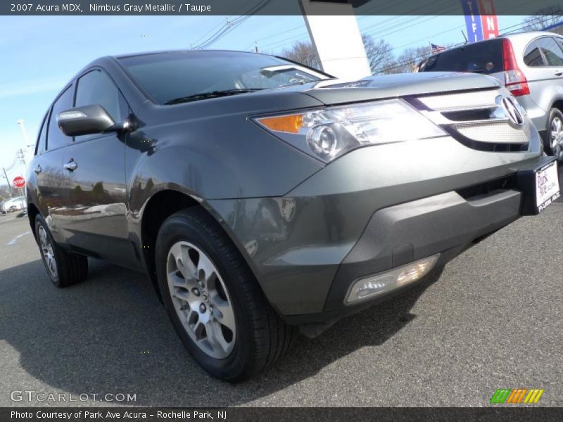 Nimbus Gray Metallic / Taupe 2007 Acura MDX