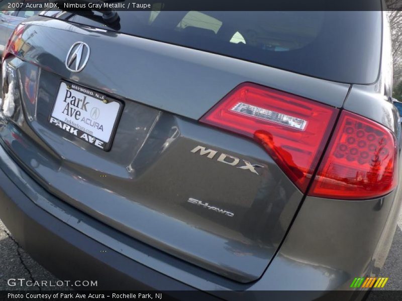 Nimbus Gray Metallic / Taupe 2007 Acura MDX