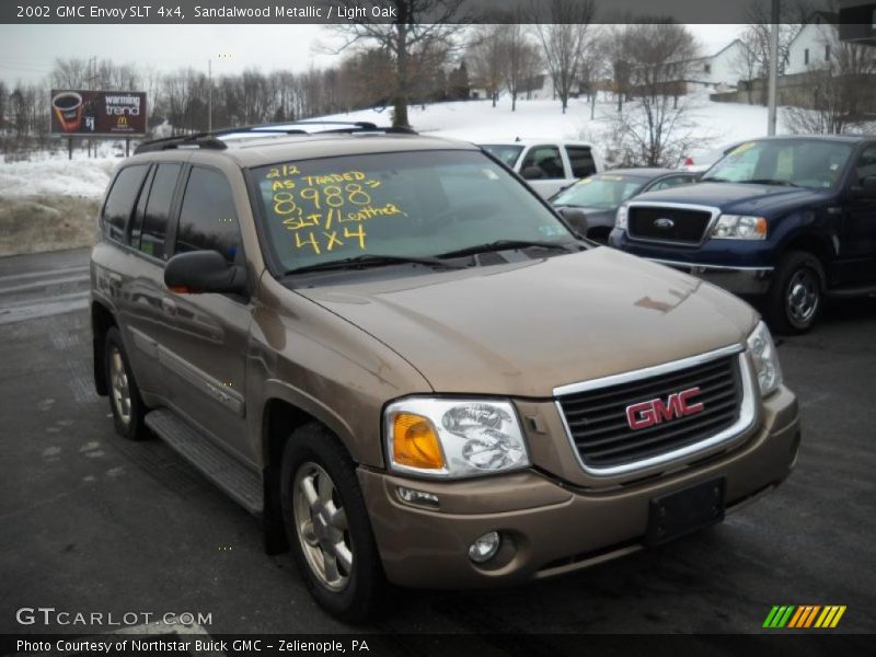 Sandalwood Metallic / Light Oak 2002 GMC Envoy SLT 4x4