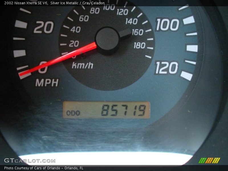 Silver Ice Metallic / Gray Celadon 2002 Nissan Xterra SE V6