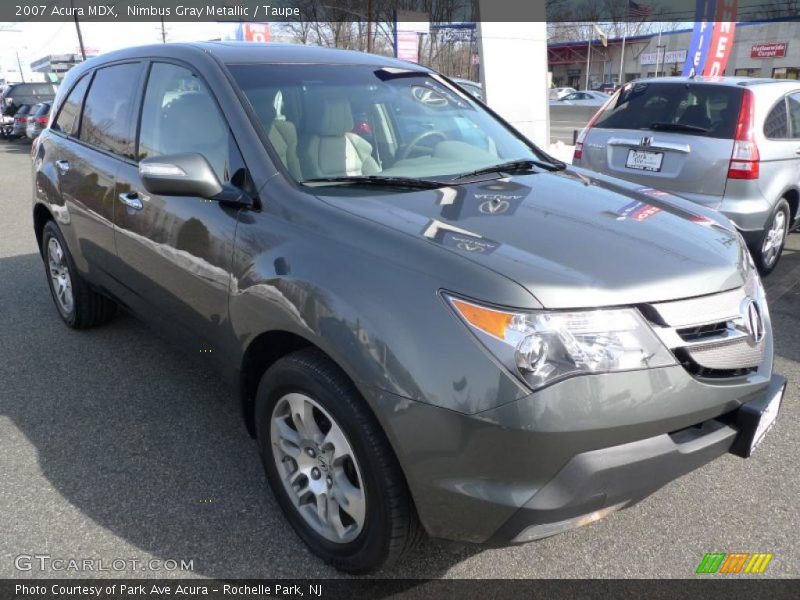 Nimbus Gray Metallic / Taupe 2007 Acura MDX