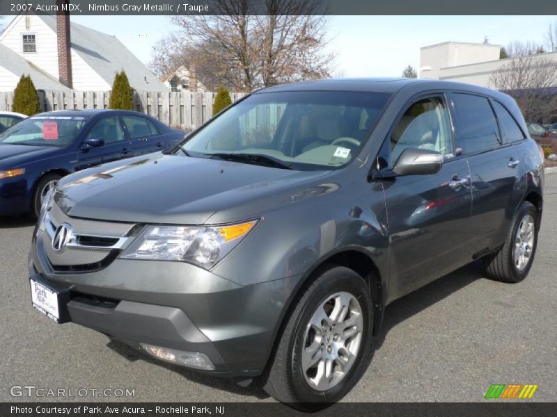 Nimbus Gray Metallic / Taupe 2007 Acura MDX