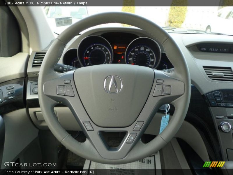 Nimbus Gray Metallic / Taupe 2007 Acura MDX