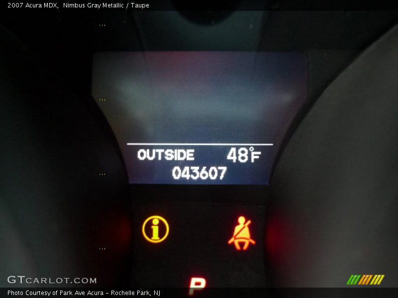 Nimbus Gray Metallic / Taupe 2007 Acura MDX