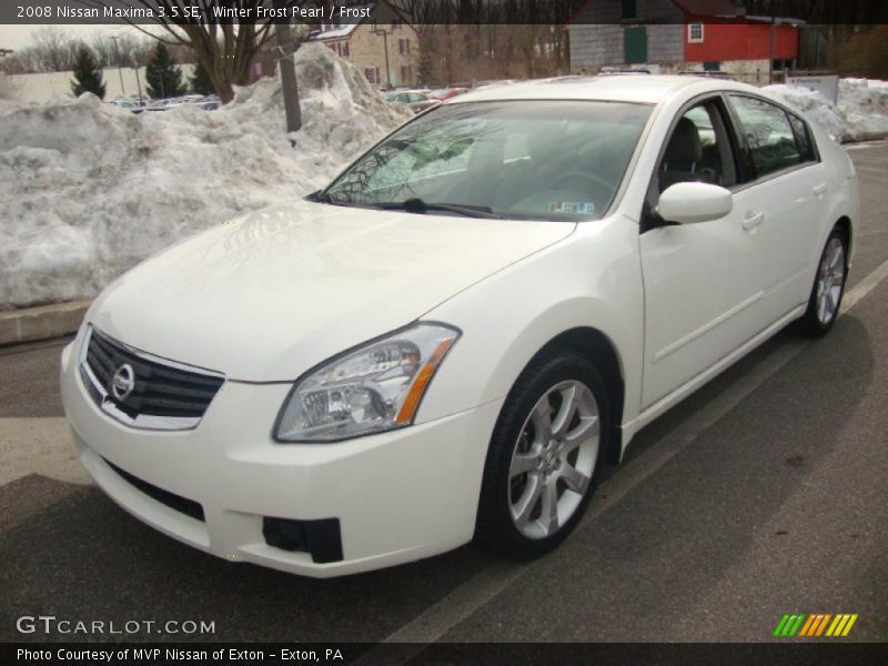 Winter Frost Pearl / Frost 2008 Nissan Maxima 3.5 SE