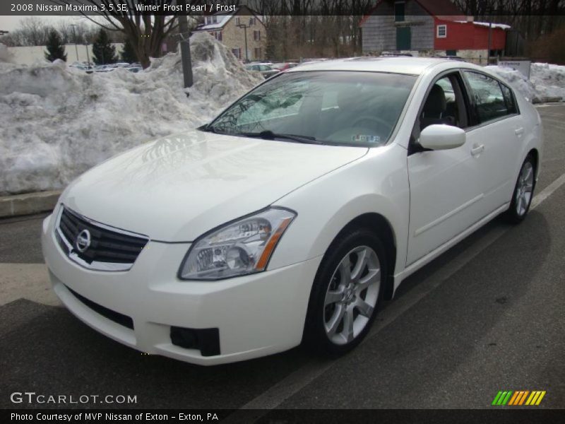 Winter Frost Pearl / Frost 2008 Nissan Maxima 3.5 SE