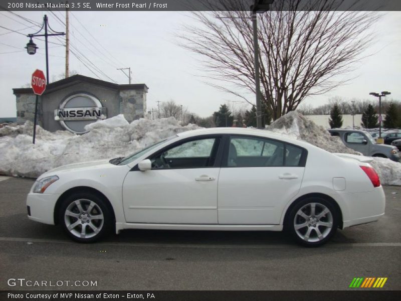 Winter Frost Pearl / Frost 2008 Nissan Maxima 3.5 SE