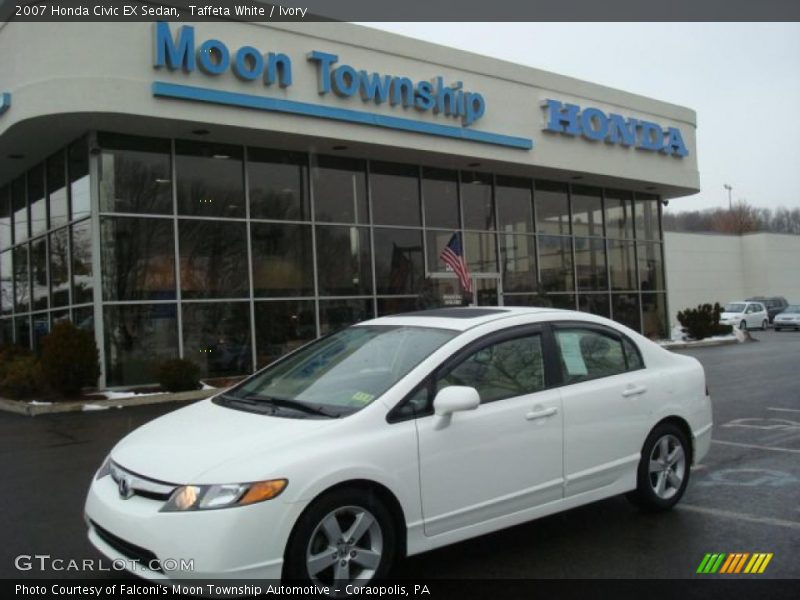 Taffeta White / Ivory 2007 Honda Civic EX Sedan