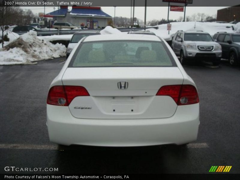 Taffeta White / Ivory 2007 Honda Civic EX Sedan