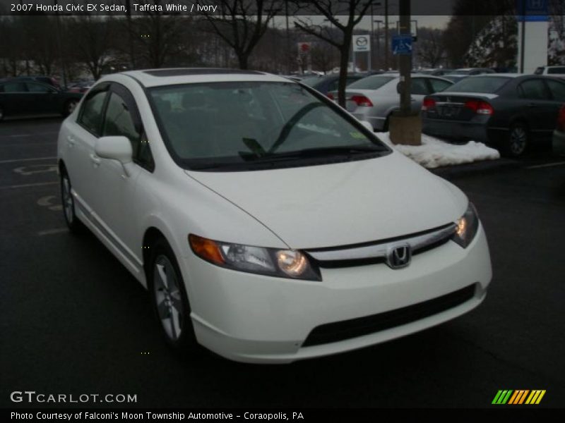 Taffeta White / Ivory 2007 Honda Civic EX Sedan