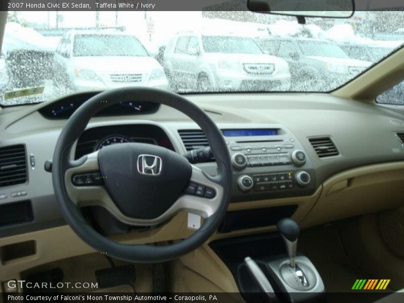 Taffeta White / Ivory 2007 Honda Civic EX Sedan