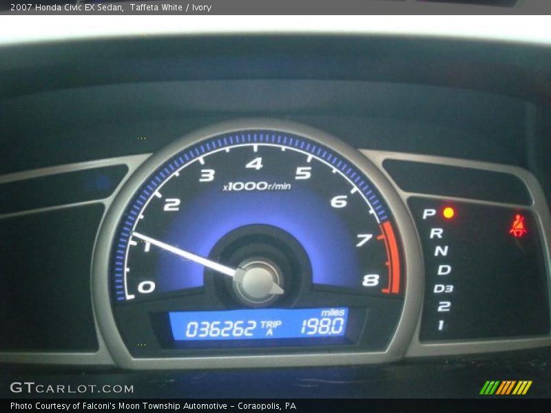 Taffeta White / Ivory 2007 Honda Civic EX Sedan