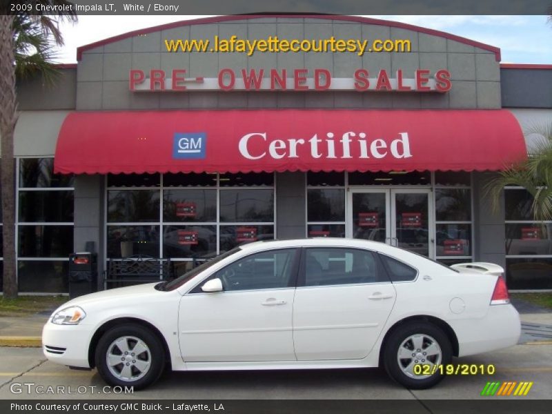 White / Ebony 2009 Chevrolet Impala LT