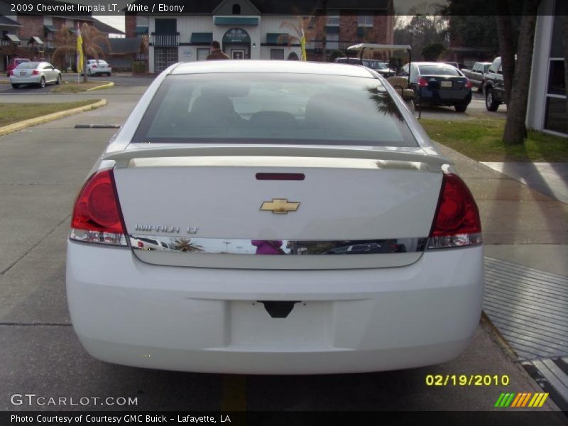 White / Ebony 2009 Chevrolet Impala LT