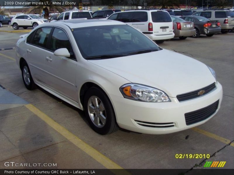 White / Ebony 2009 Chevrolet Impala LT