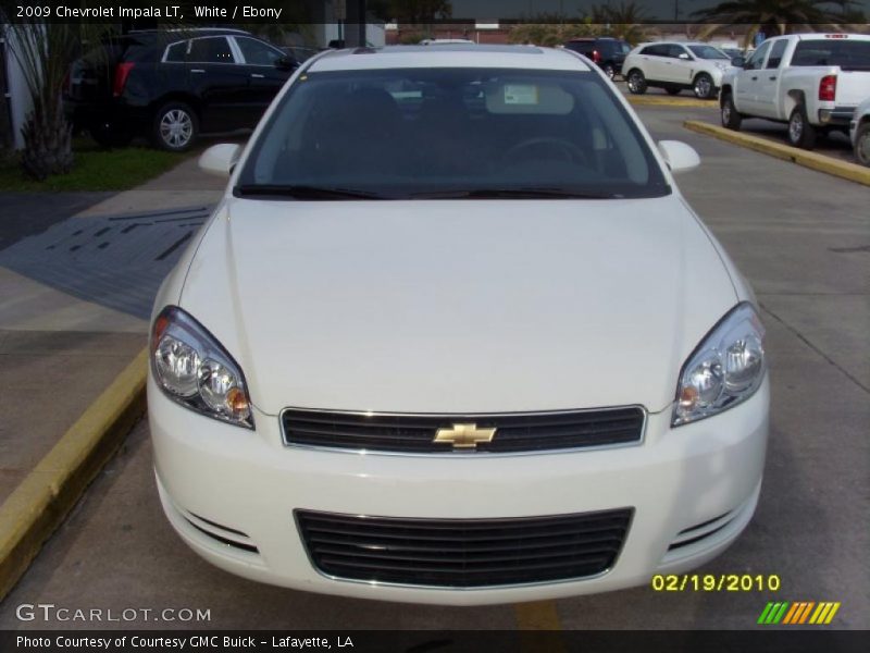 White / Ebony 2009 Chevrolet Impala LT