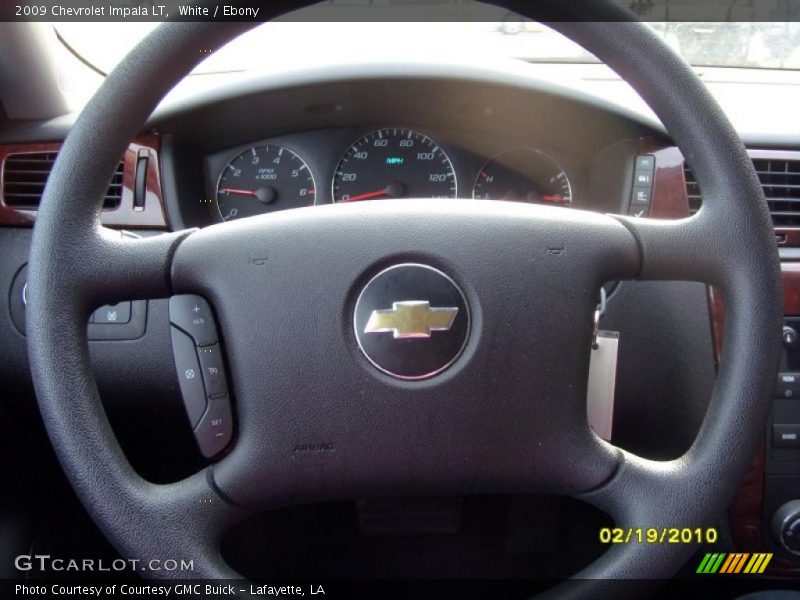 White / Ebony 2009 Chevrolet Impala LT
