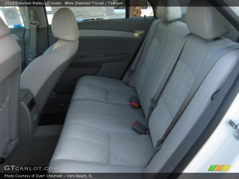 White Diamond Tricoat / Titanium 2010 Chevrolet Malibu LT Sedan