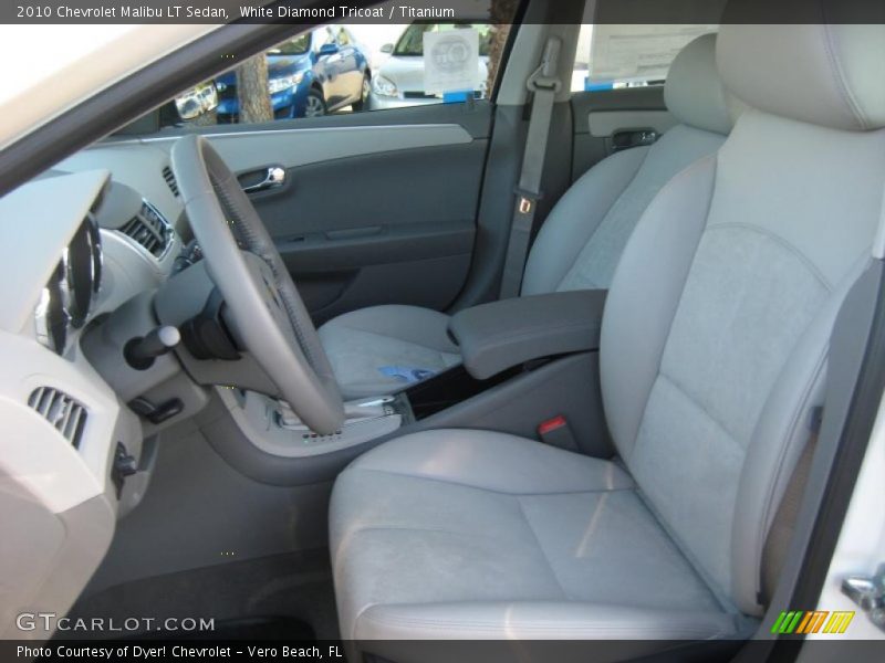 White Diamond Tricoat / Titanium 2010 Chevrolet Malibu LT Sedan