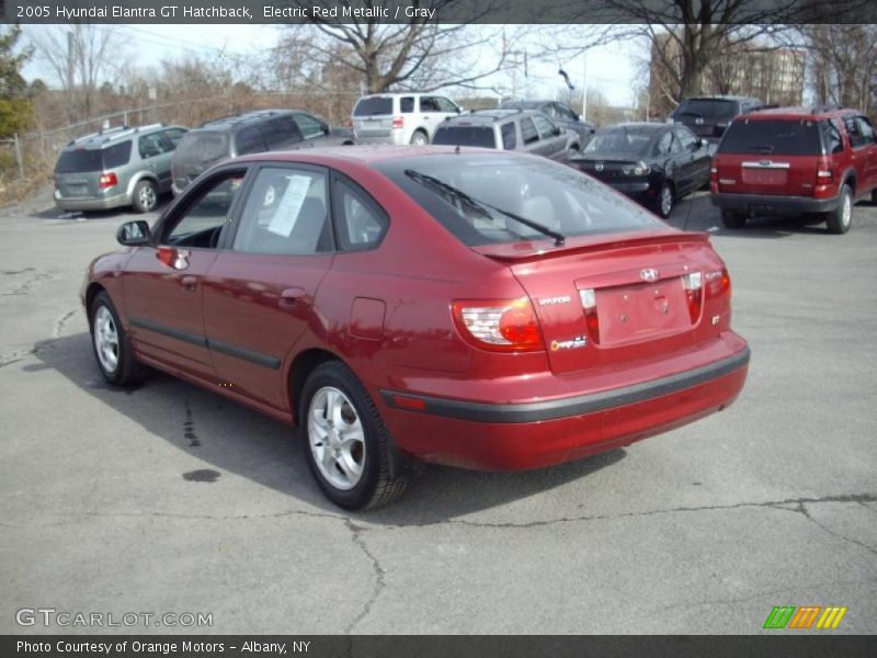 Electric Red Metallic / Gray 2005 Hyundai Elantra GT Hatchback