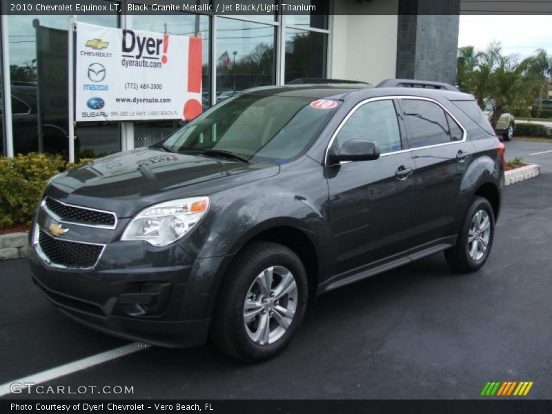 Black Granite Metallic / Jet Black/Light Titanium 2010 Chevrolet Equinox LT