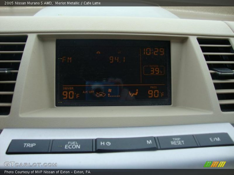 Merlot Metallic / Cafe Latte 2005 Nissan Murano S AWD