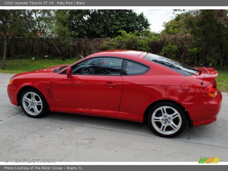  2003 Tiburon GT V6 Rally Red