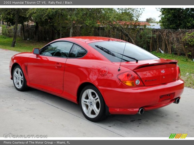 Rally Red / Black 2003 Hyundai Tiburon GT V6